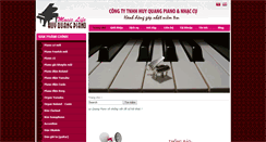 Desktop Screenshot of huyquangpiano.com
